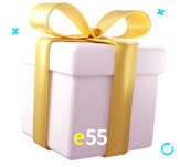 Receba seus bônus de boas-vindas no e55